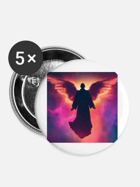 Spiritualität - Buttons groß 56 mm (5er Pack) - Weiß