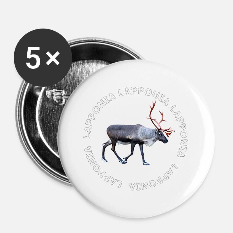 LAPPONIA - Buttons large 2.2''/56 mm (5-pack) - white