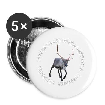 LAPPONIA - Buttons large 2.2''/56 mm (5-pack) - white - Front