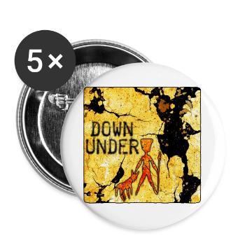 Earth Layer Art Print with Scratch Marks Australia - Buttons large 2.2''/56 mm (5-pack) - white - Front
