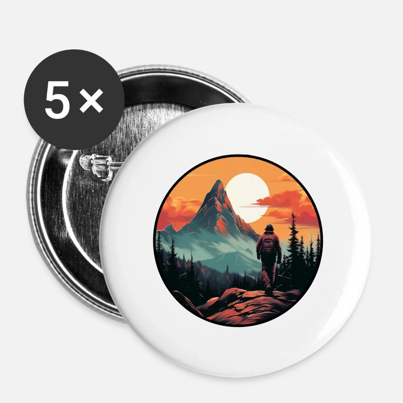 Wander - Buttons large 2.2''/56 mm (5-pack) - white