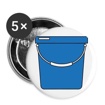 Bucket - Buttons large 2.2''/56 mm (5-pack) - white - Front