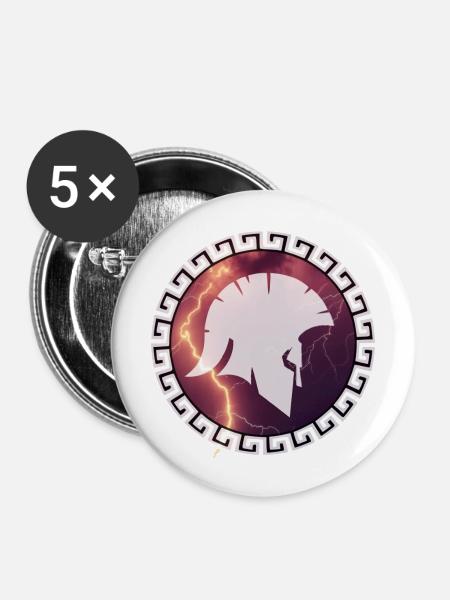 TROJA - Buttons groß 56 mm (5er Pack) - Weiß