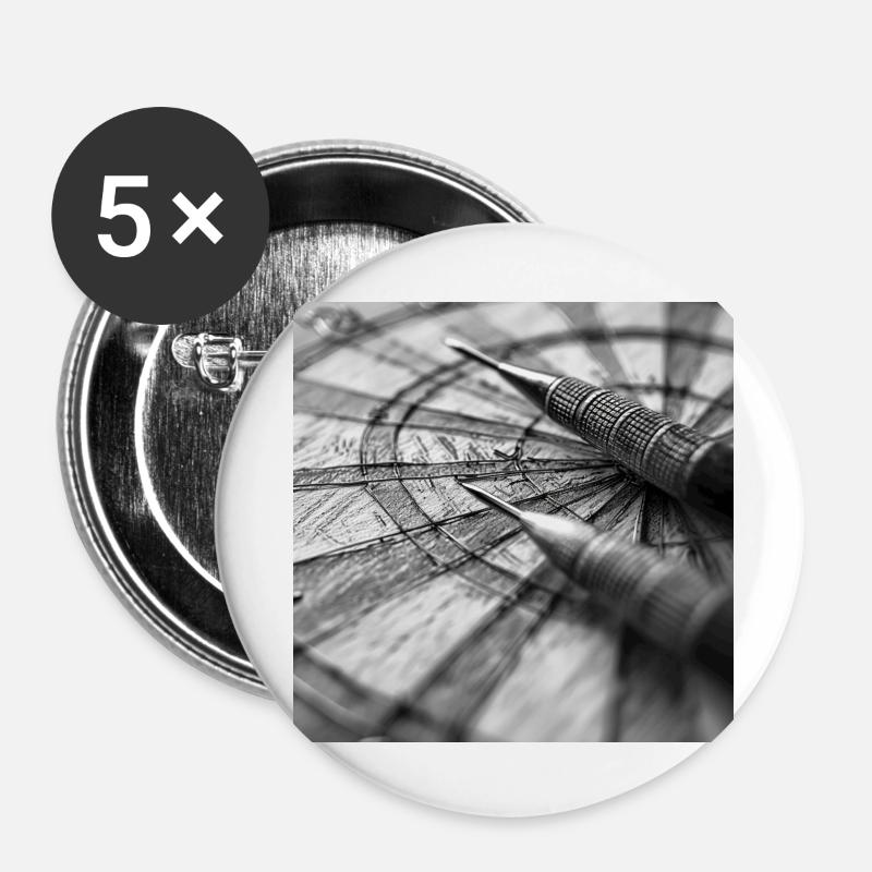 Dartboard - Buttons large 2.2''/56 mm (5-pack) - white
