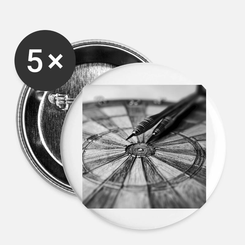Dartboard - Buttons large 2.2''/56 mm (5-pack) - white