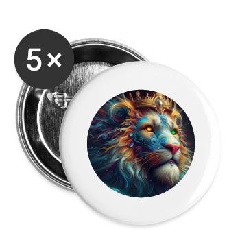422 CC LIONLITY NFT CLG 3 - Buttons large 2.2''/56 mm (5-pack) - white - Front