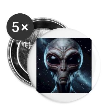 Astronomie - Lot de 5 grands badges (56 mm) - blanc - Devant