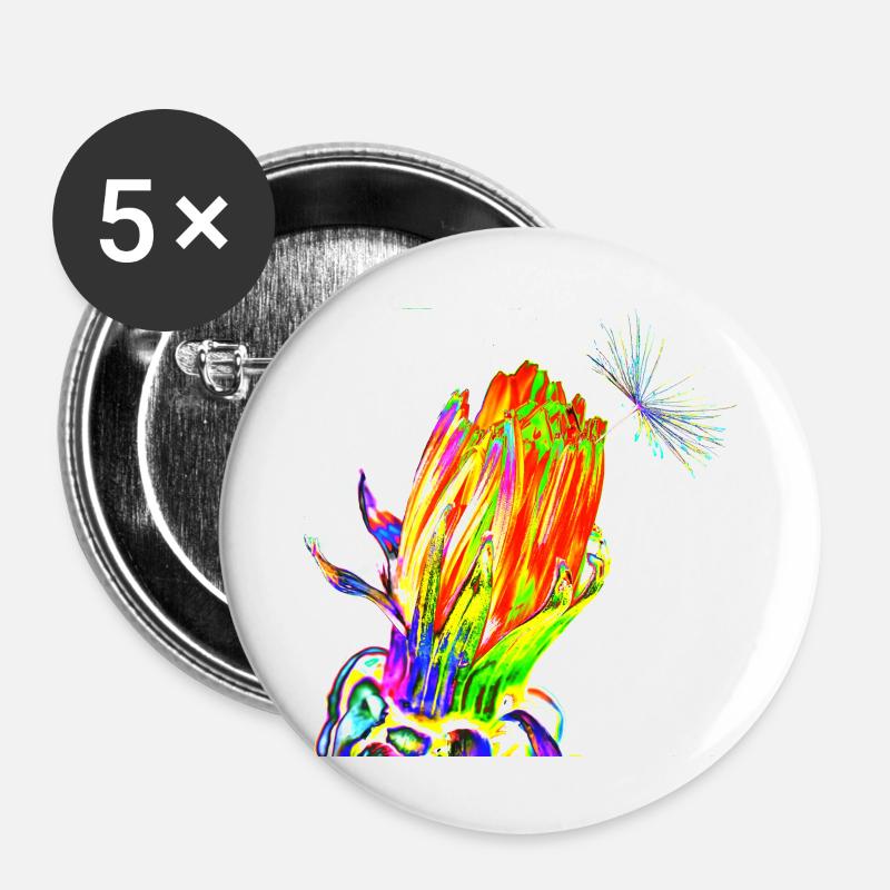Flower, A731193 1 - Buttons large 2.2''/56 mm (5-pack) - white