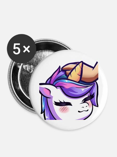lya patpat - Buttons groß 56 mm (5er Pack) - Weiß