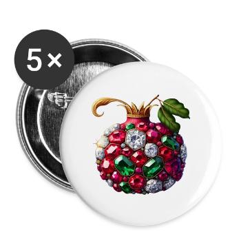 Anar anar yalda - Persian design (iran) - Buttons large 2.2''/56 mm (5-pack) - white - Front