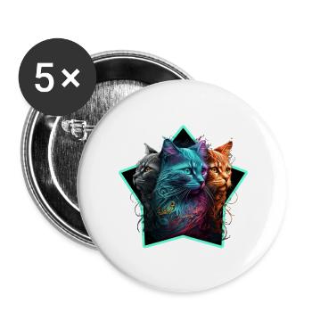 Picsart 24 01 03 11 27 20 355 - Buttons groß 56 mm (5er Pack) - Weiß - Vorne