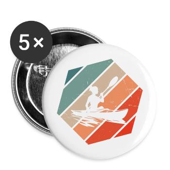 Kayak Canoe Men Kayaking Women Kayak - Buttons large 2.2''/56 mm (5-pack) - white - Front