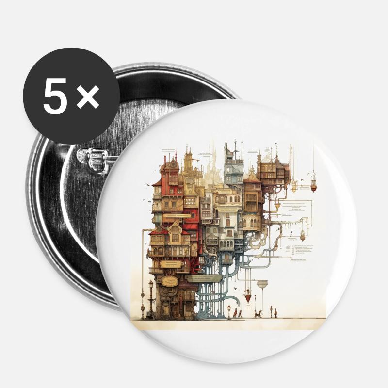 tamara - Buttons large 2.2''/56 mm (5-pack) - white