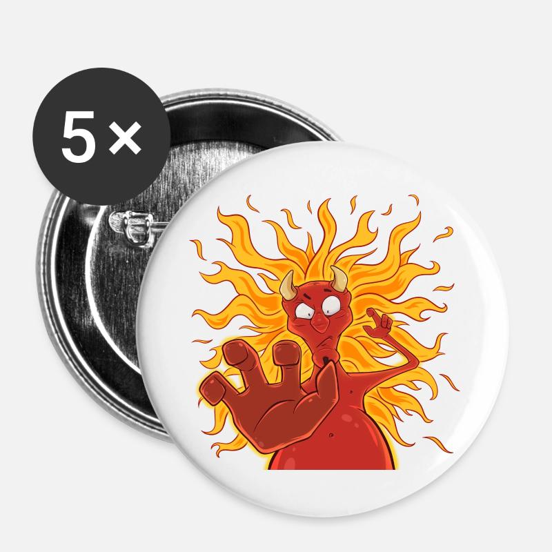 Satan wants you! - Buttons large 2.2''/56 mm (5-pack) - white