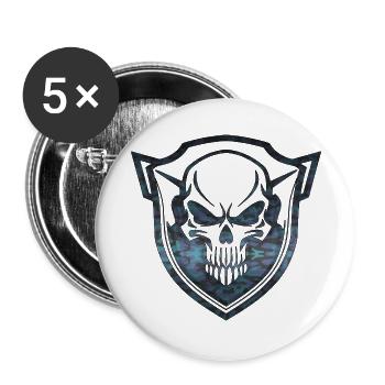 Army War Military Uniform Force Soldier Camouflage - Buttons large 2.2''/56 mm (5-pack) - white - Front