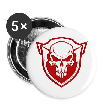 Army War Military Uniform Force Soldier Camouflage - Buttons large 2.2''/56 mm (5-pack) - white - Front