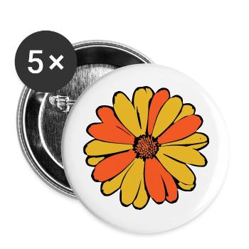 Mother's Day Gift Mother's Day Gift Idea - Buttons large 2.2''/56 mm (5-pack) - white - Front