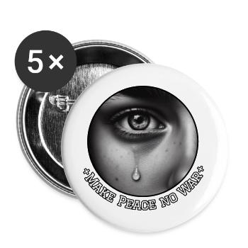 My Design - Buttons groß 56 mm (5er Pack) - Weiß - Vorne
