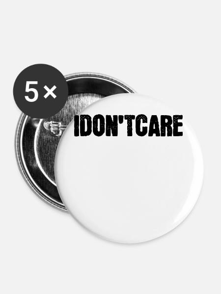 Ist Mir Wurscht Statement Egal - Buttons groß 56 mm (5er Pack) - Weiß