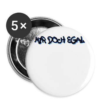 Ist Mir Egal Statement Haltung Chill - Buttons groß 56 mm (5er Pack) - Weiß - Vorne