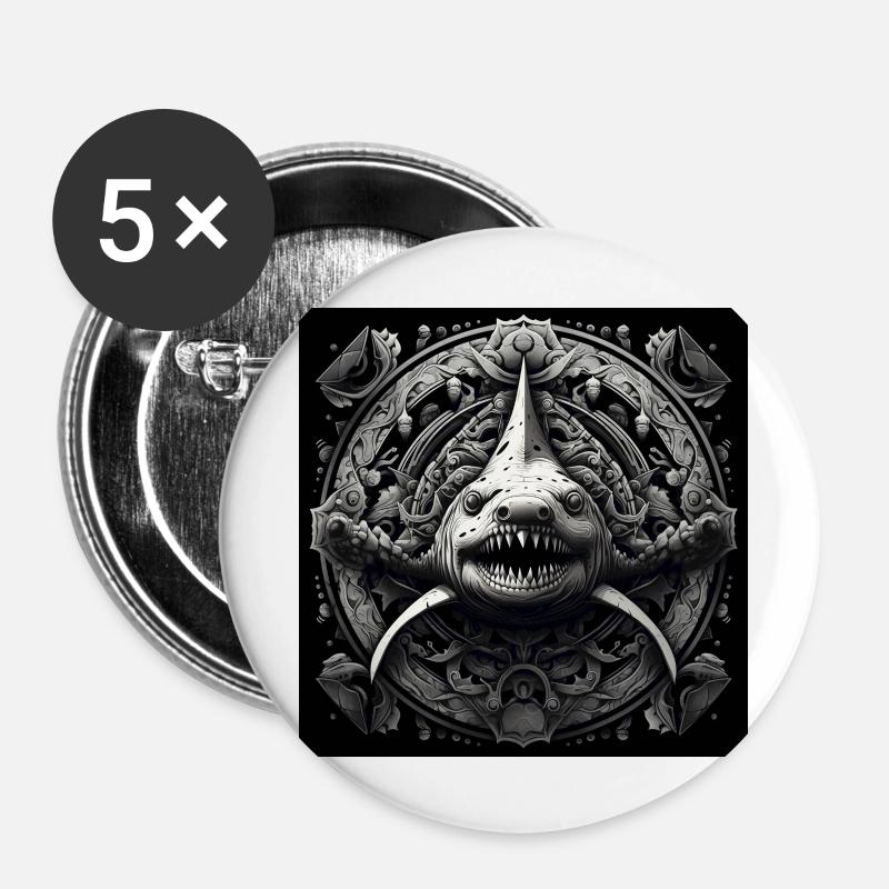 Ethereal Depths - Buttons large 2.2''/56 mm (5-pack) - white