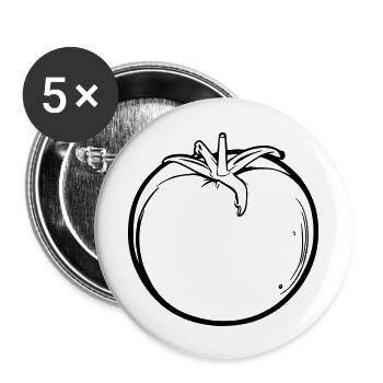 Tomato - Buttons large 2.2''/56 mm (5-pack) - white - Front