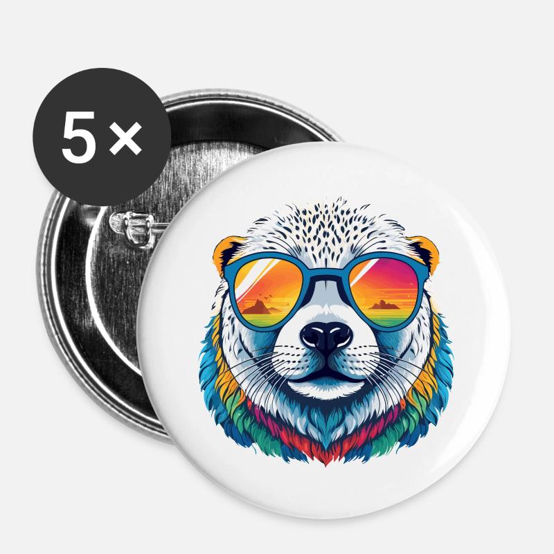 Seal - Buttons large 2.2''/56 mm (5-pack) - white