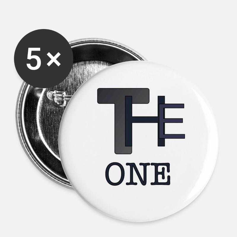 The one, only you alone - Buttons large 2.2''/56 mm (5-pack) - white