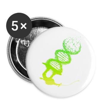Kitesurfeur, Cascade de vagues, Wakeboard, Sports nautiques - Lot de 5 grands badges (56 mm) - blanc - Devant