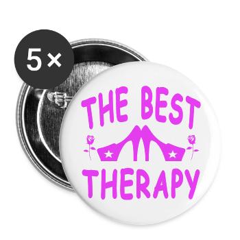 Dance - Buttons large 2.2''/56 mm (5-pack) - white - Front