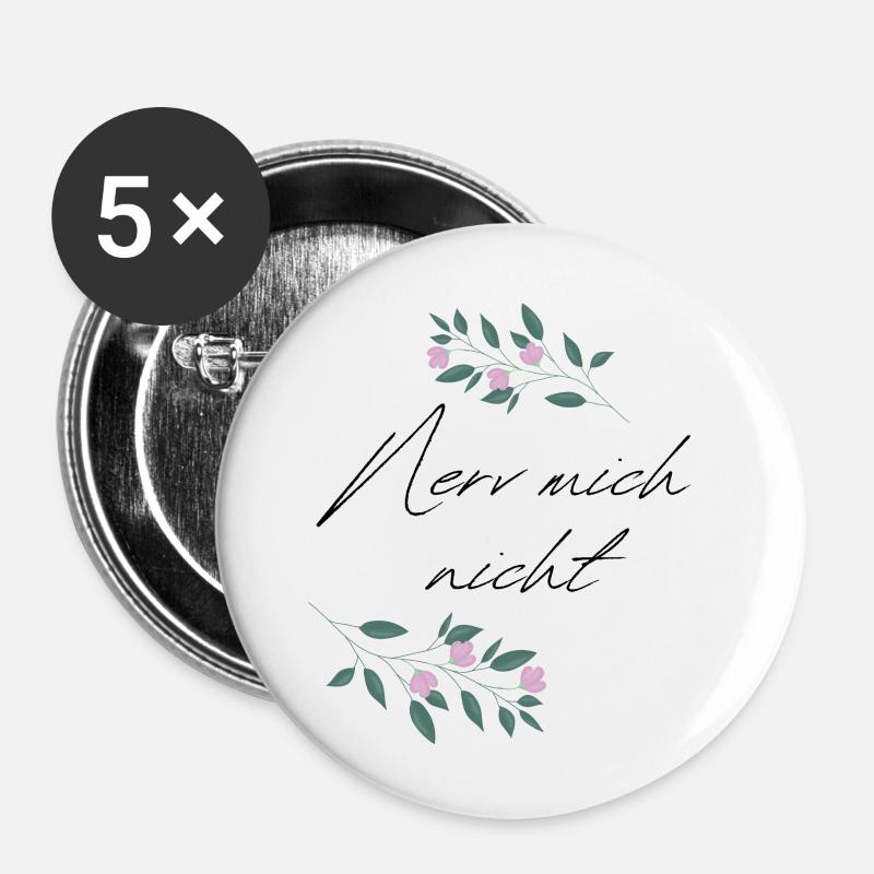 Don't annoy me - Buttons large 2.2''/56 mm (5-pack) - white