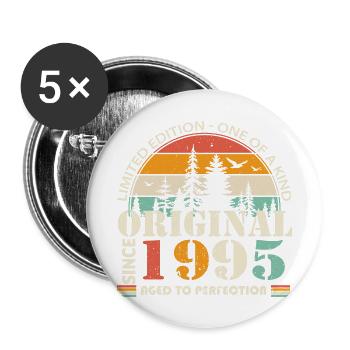 1995: Vintage Legend for the 29th Anniversary - Buttons large 2.2''/56 mm (5-pack) - white - Front