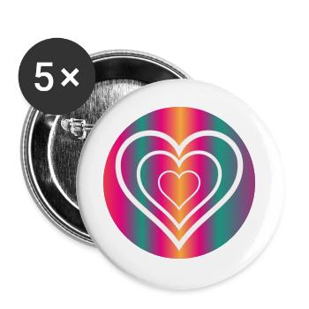 MOM. MOTHER'S DAY. HAPPY MOTHER'S DAY - Buttons large 2.2''/56 mm (5-pack) - white - Front