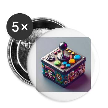 Joystick 9 - Buttons groß 56 mm (5er Pack) - Weiß - Vorne