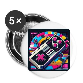 Joystick 3 - Buttons groß 56 mm (5er Pack) - Weiß - Vorne