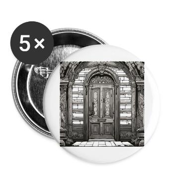 Door / Entrance / Lock / Gate / Front Door / Design - Buttons large 2.2''/56 mm (5-pack) - white - Front