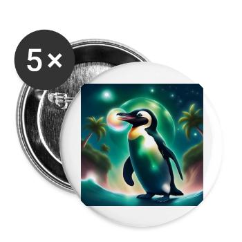 Hulafus 🧊🧊🧊 - Buttons groß 56 mm (5er Pack) - Weiß - Vorne