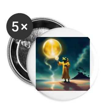 Goorasumu ✨️✨️✨️ - Buttons groß 56 mm (5er Pack) - Weiß - Vorne