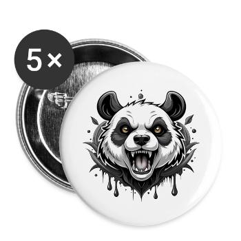 panda - Buttons large 2.2''/56 mm (5-pack) - white - Front