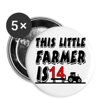 Cultivateur - Lot de 5 grands badges (56 mm) - blanc - Devant