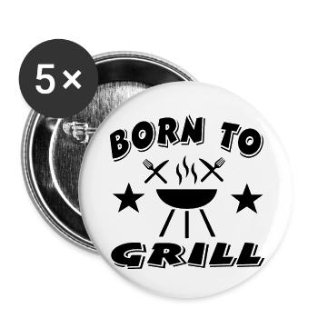 Grill - Buttons large 2.2''/56 mm (5-pack) - white - Front