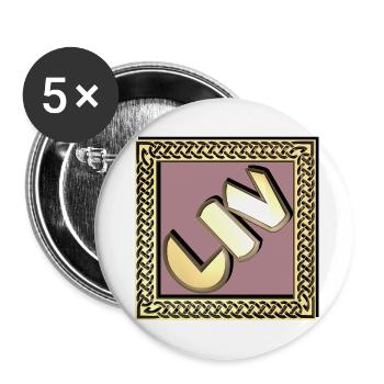 liv - Buttons groß 56 mm (5er Pack) - Weiß - Vorne