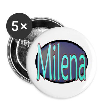 milena2b - Buttons large 2.2''/56 mm (5-pack) - white - Front