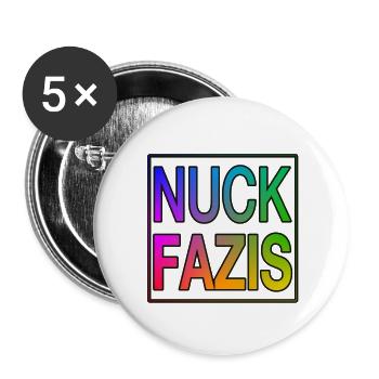 NUCK FAZIS - Buttons groß 56 mm (5er Pack) - Weiß - Vorne