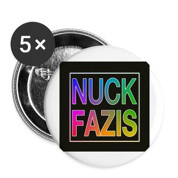 NUCK FAZIS - Buttons groß 56 mm (5er Pack) - Weiß - Vorne