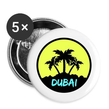 Dubai - Buttons large 2.2''/56 mm (5-pack) - white - Front