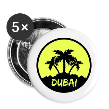 Dubai - Buttons large 2.2''/56 mm (5-pack) - white - Front