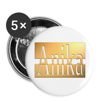 anika2 - Buttons large 2.2''/56 mm (5-pack) - white - Front