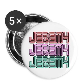 Jeremy2 - Buttons large 2.2''/56 mm (5-pack) - white - Front