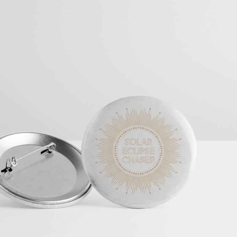 Solar eclipse chaser Buttons large 2.2''/56 mm (5-pack)
